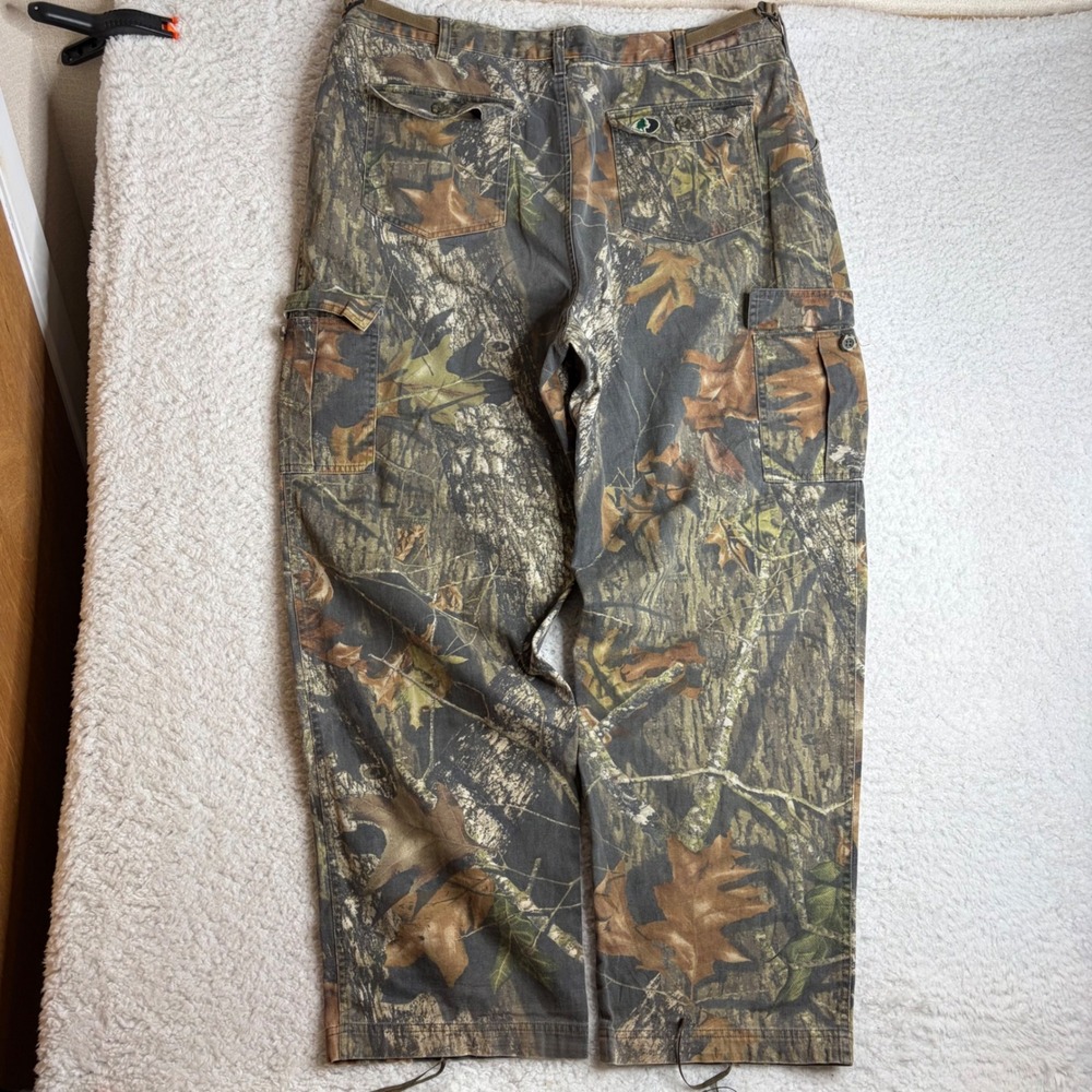 Y2K Mossy Pak Mens Paratrooper Cargo Pants Mossy Oak Camo baggy Y2K 40x31
